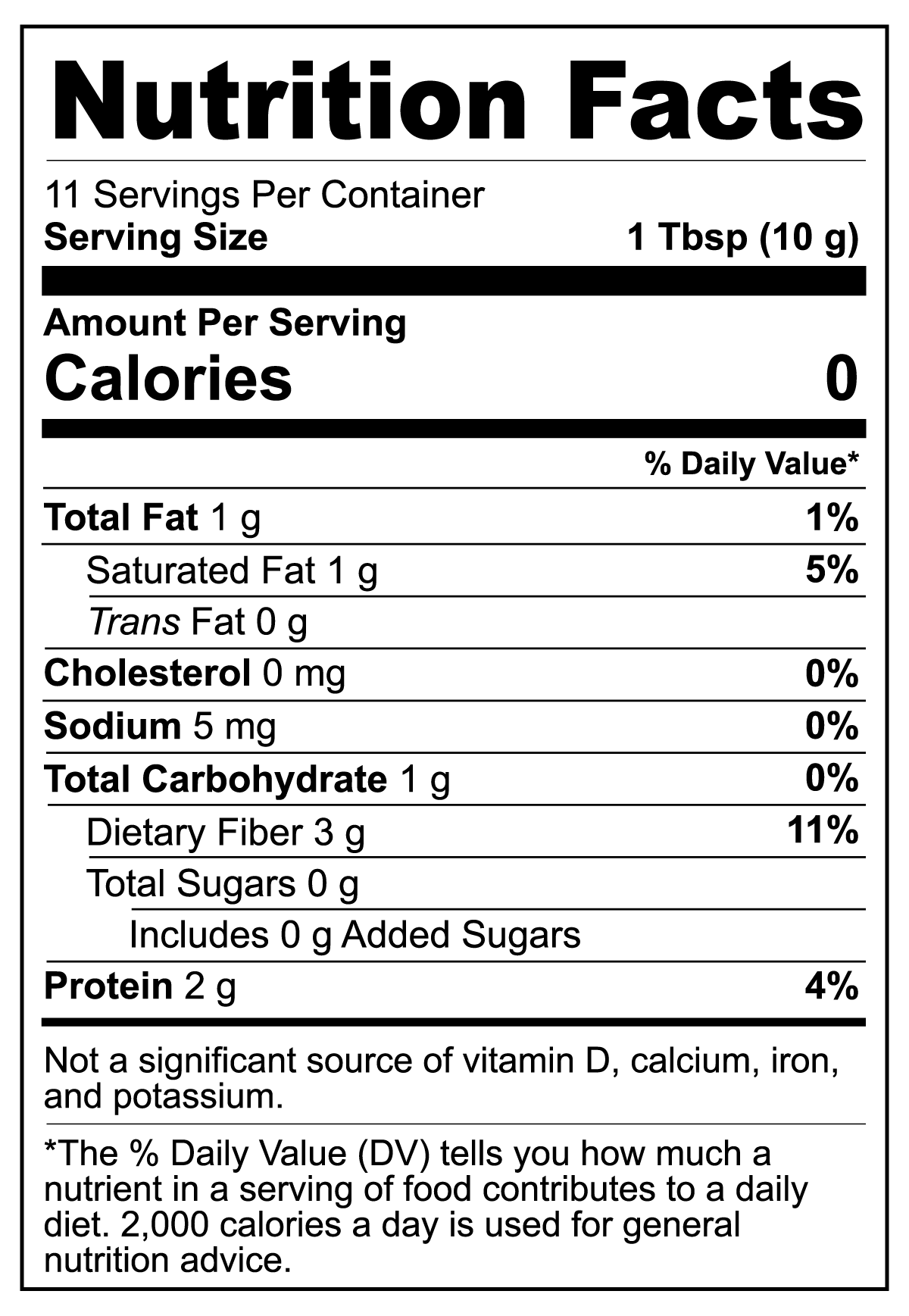 Nutrition Facts of REGALBLENDS King's Garden Coffee 4 Oz